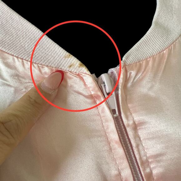 California Costume Collection Vintage Pink Ladies Jacket Large Grease 50s Retro - Picture 6 of 11